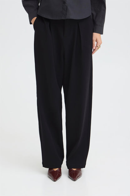Pulz Leonora HW Loose Leg Black