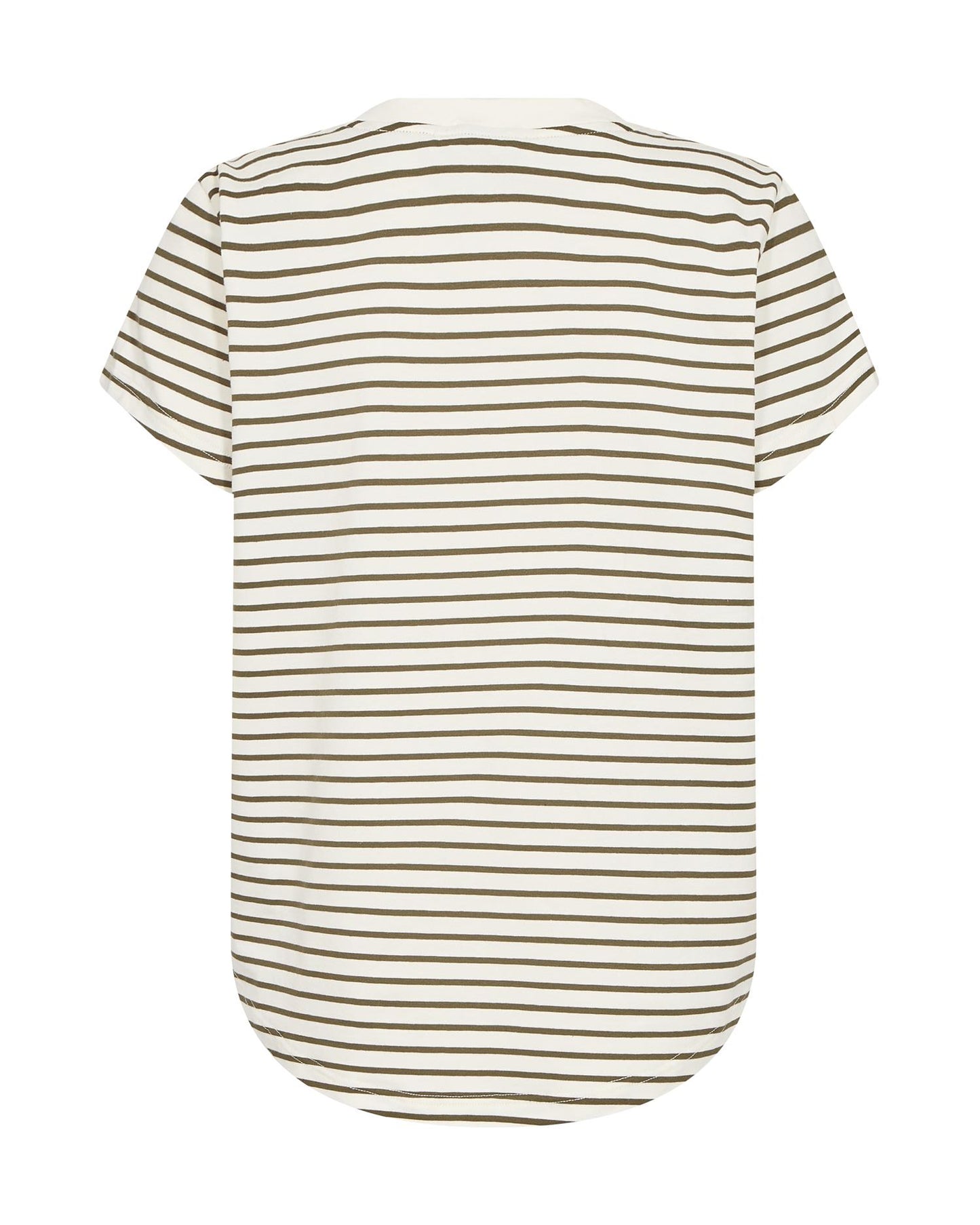 Mos Mosh Kala V-SS Stripe Tee Olive Night