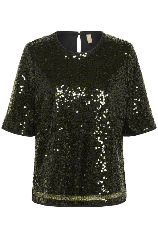 Culture Melia SS Blouse Olive Night