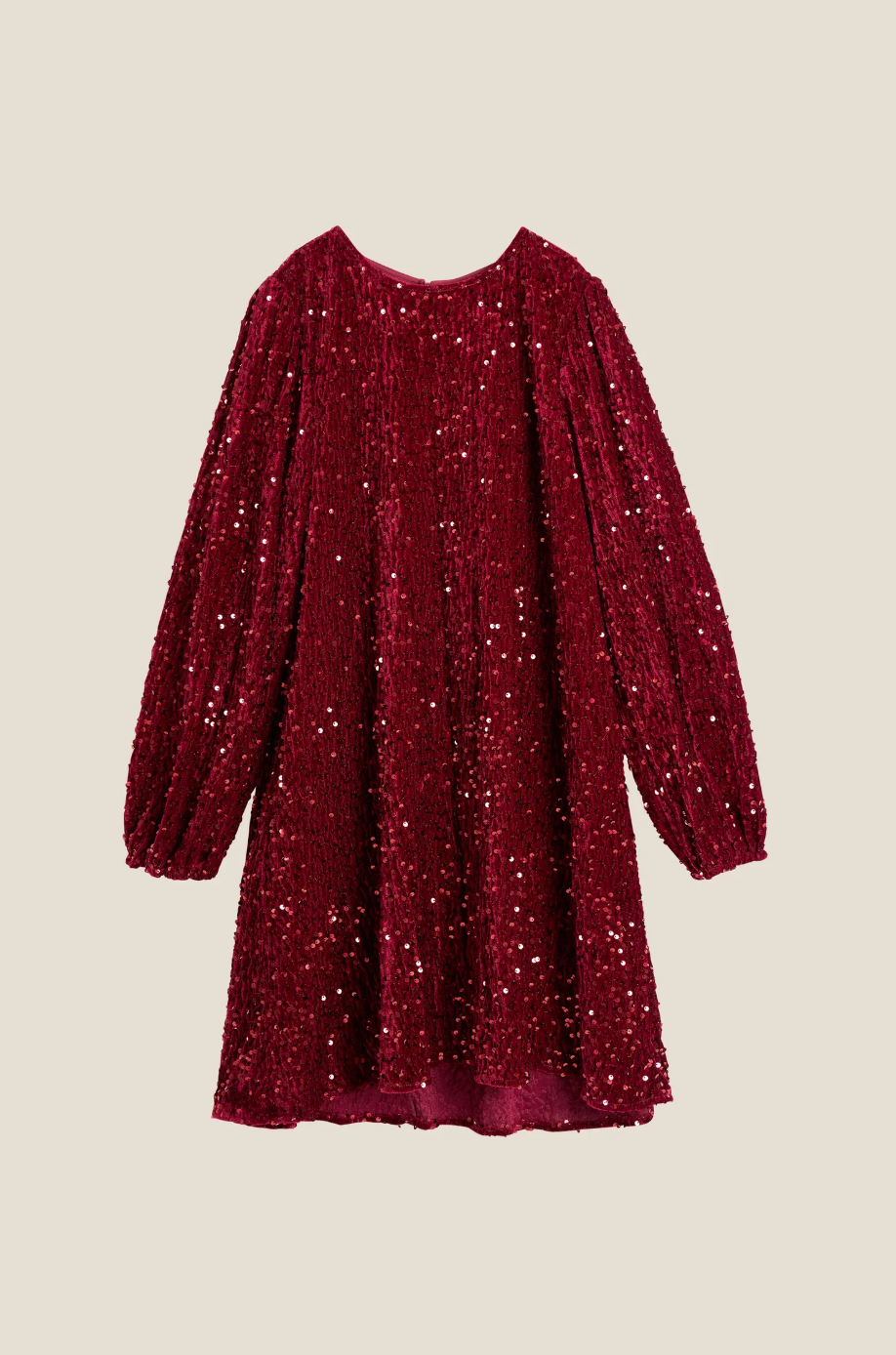 Line of Oslo Luna Sequins Dress Red