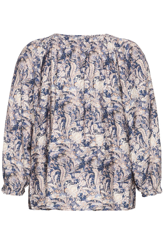 Pulz Pernille Blouse Dark Blue Paisley