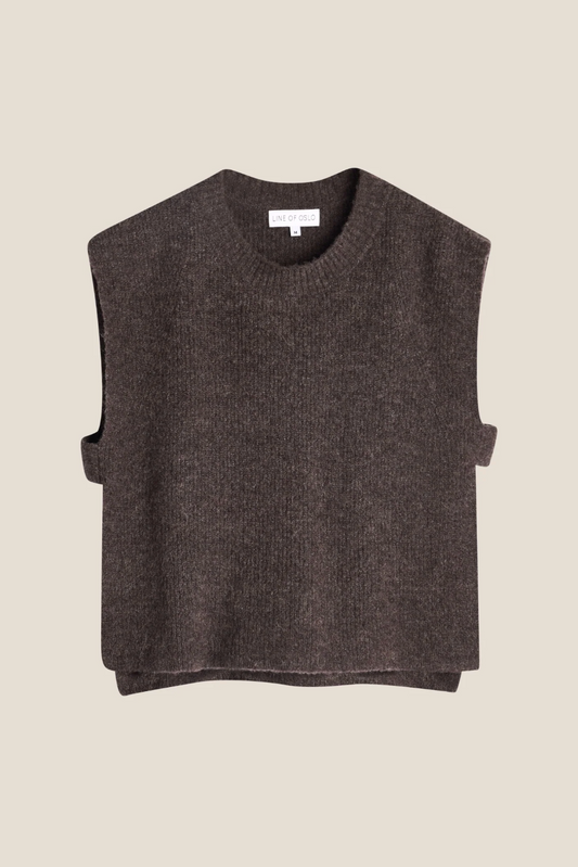 Line of Oslo Dog Vest Dark Brown