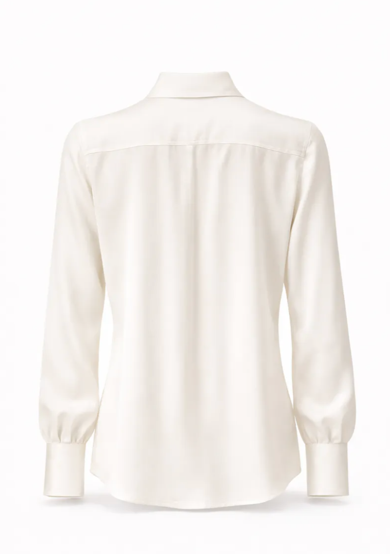 Amuse by Veslemøy Silkebluse Classic Offwhite
