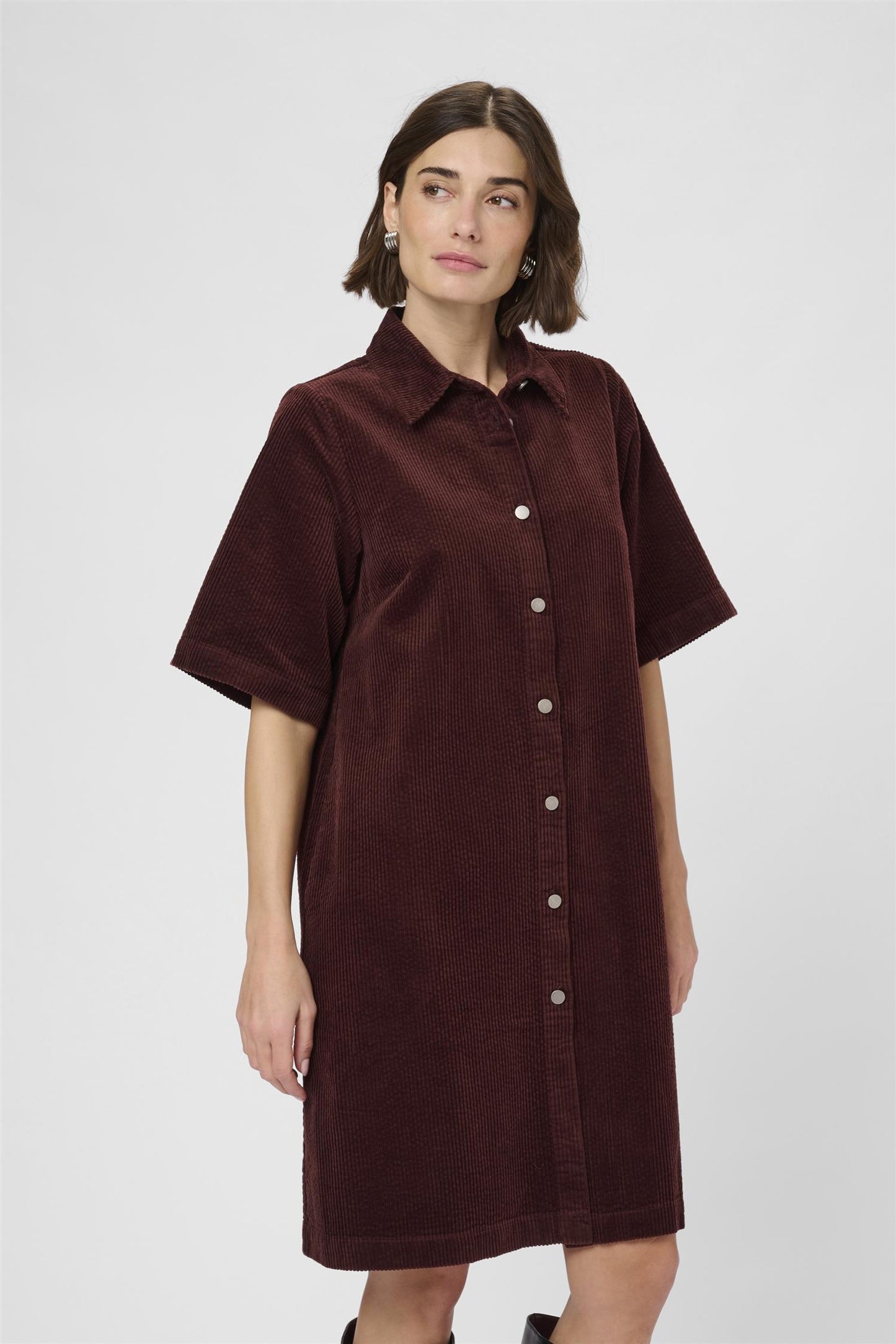 Culture Baela Klay Dress Bitter Chocolate