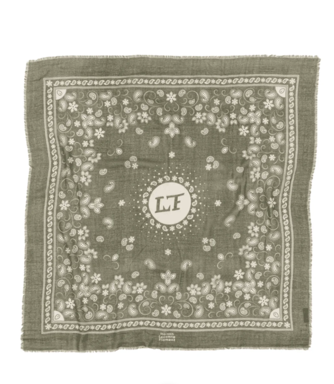 Maison Lecomte Flament Scarf Bandana Kaki