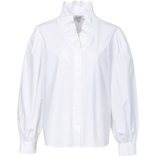 Close to my Heart Irene Ruffle Blouse White