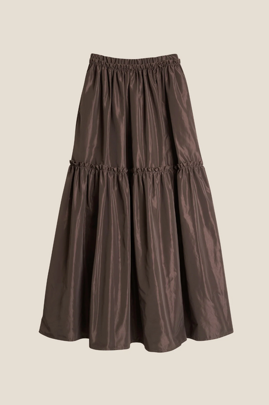 Line of Oslo Hay 25 Solid Skirt Brown