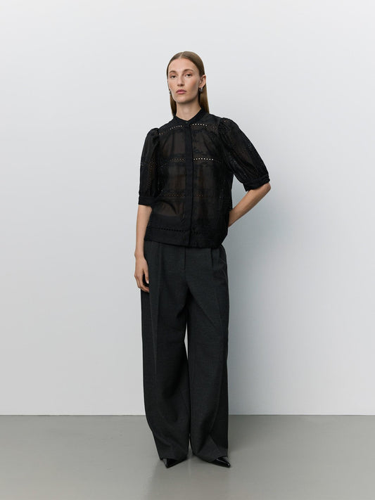 Sofie Schnoor Alessia Embroidery Shirt Black