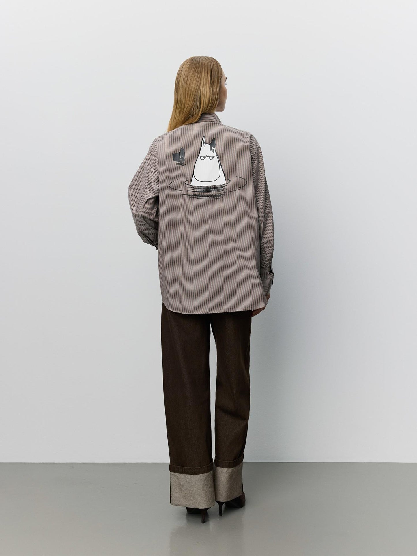 Sofie Schnoor Abby Moomin Shirt Brown Striped