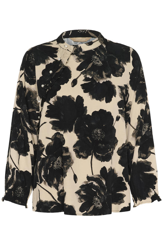 Culture Rachel Elitha Shirt Black Flower