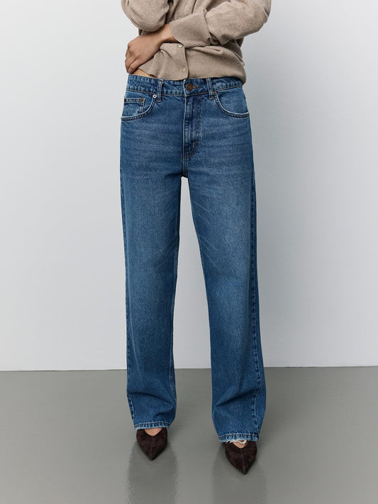 Sofie Schnoor Rio Mid Waist Jeans Denim Blue