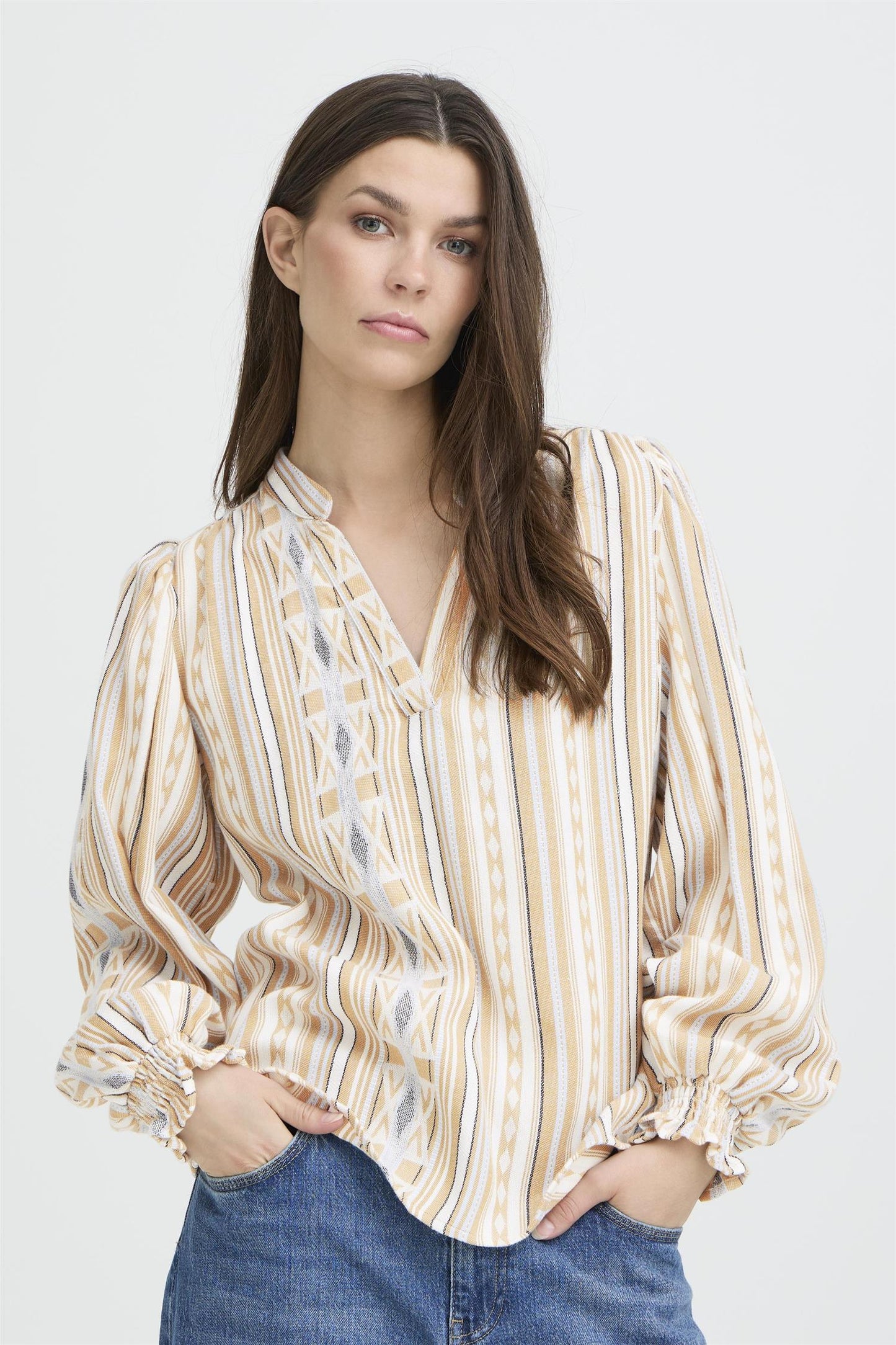 Pulz Alexis Blouse Travertine