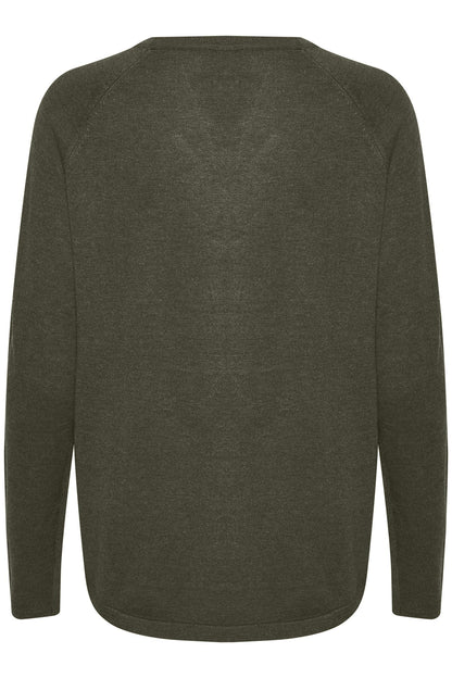 Culture AnneMarie Solid Jumper Olive Night Melange