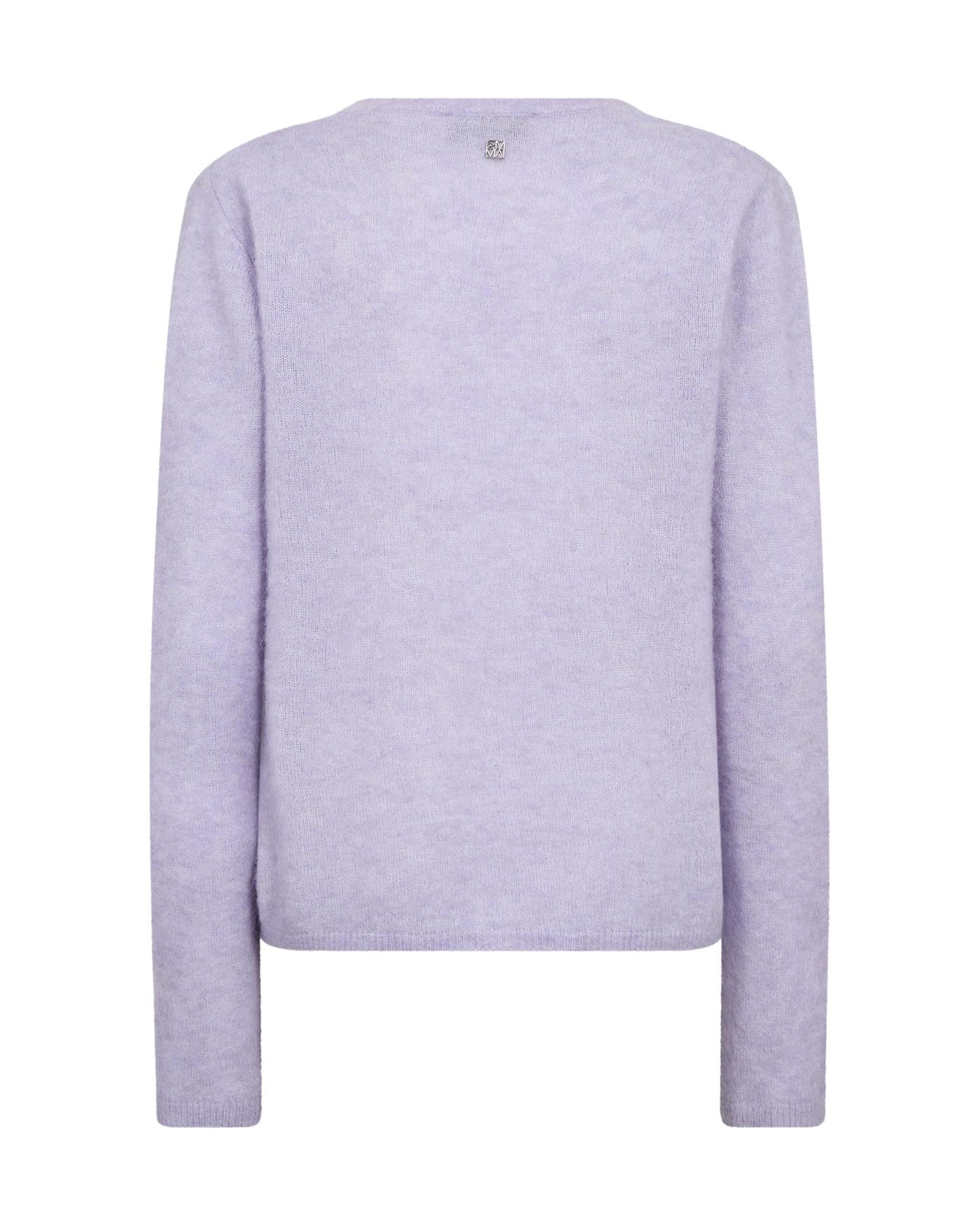 Mos Mosh Mape Sophia V-Neck Knit Violet Tulip