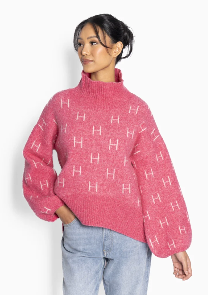 HÉST Fam Short Sweater Chateau Rose