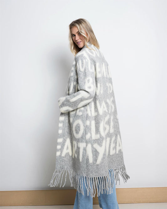 Close to my Heart Sofia Coat Silver Grey Melange