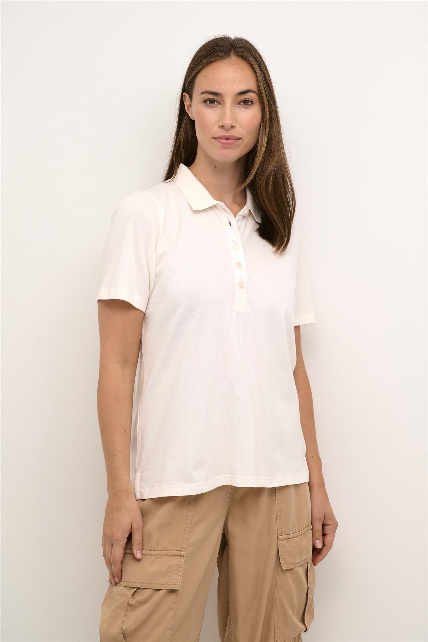 Culture Bea Polo T-shirt Spring Gardenia