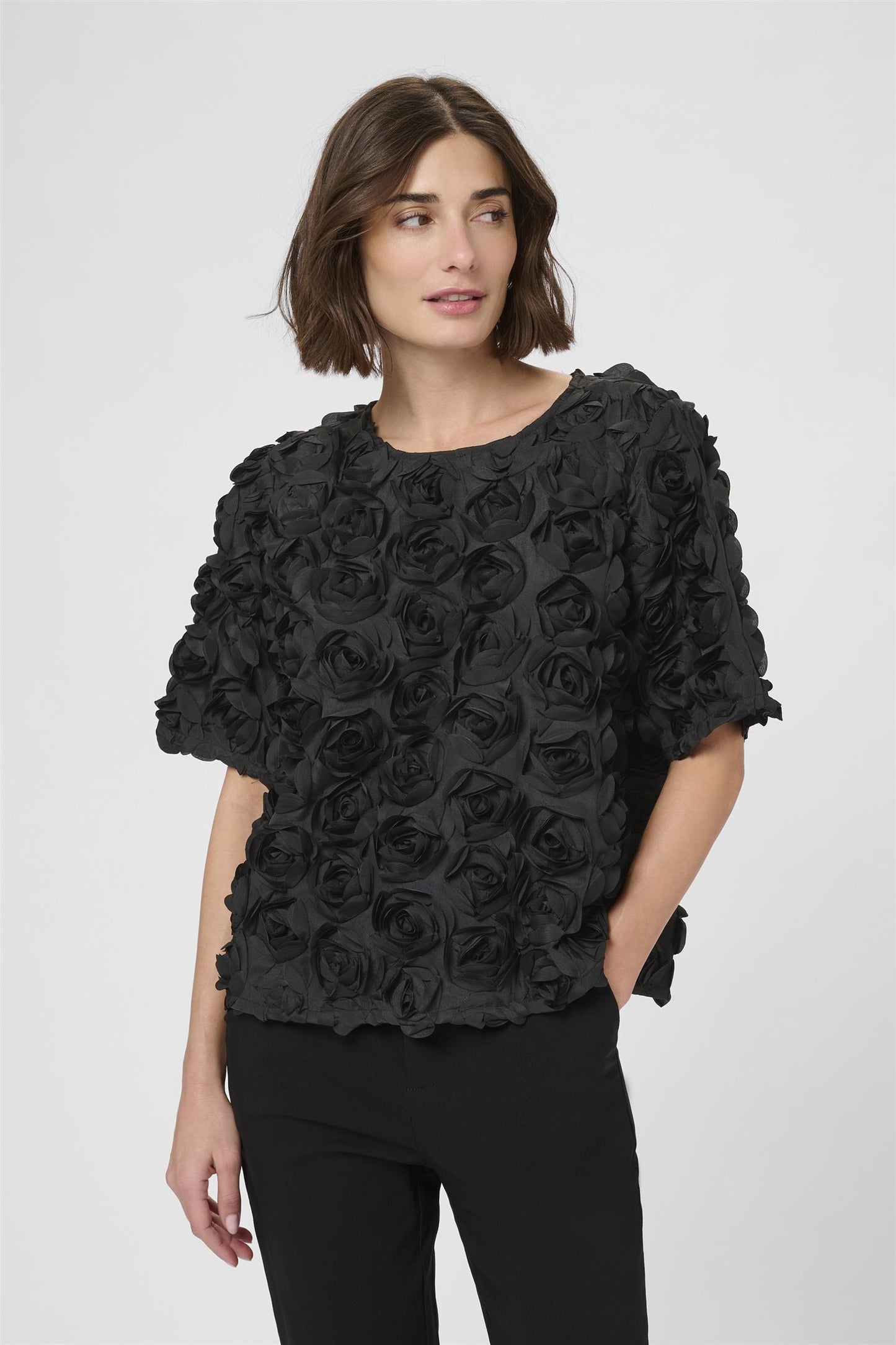 Culture Cebrine SS Blouse Black