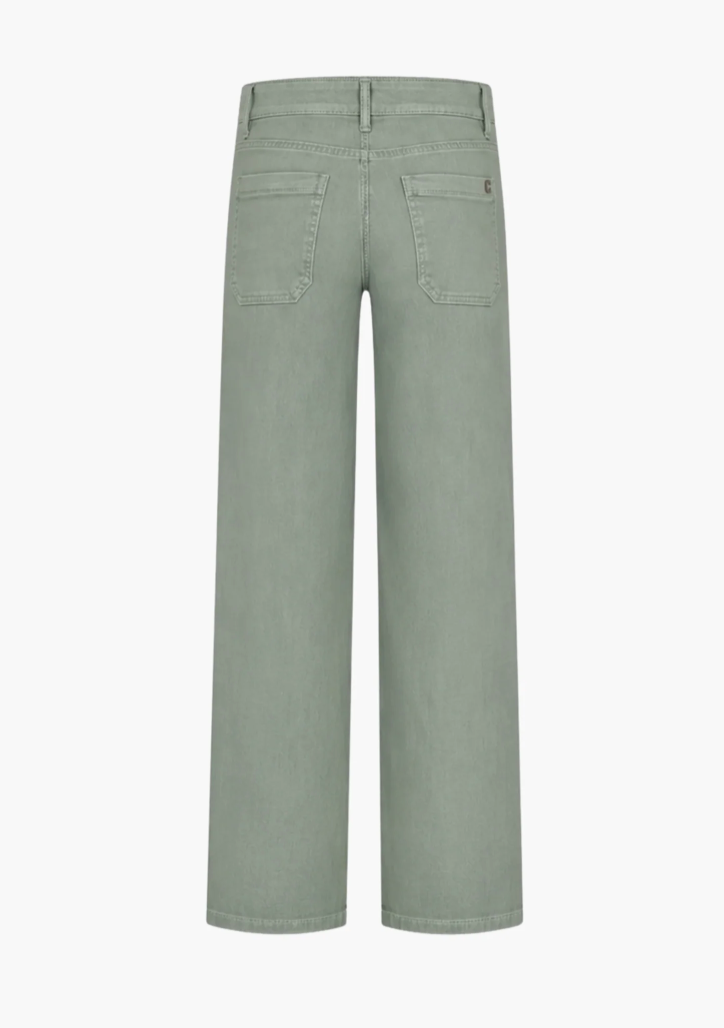 Cambio Tess Pocket Cropped Moss Dust