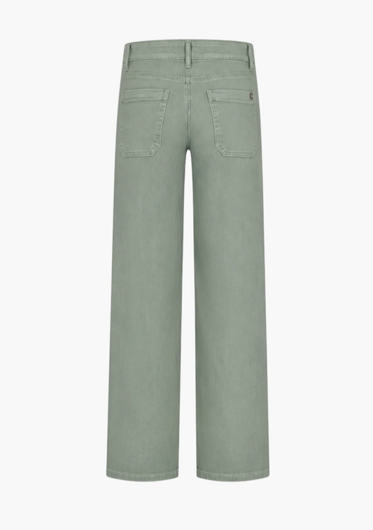 Cambio Tess Pocket Cropped Moss Dust