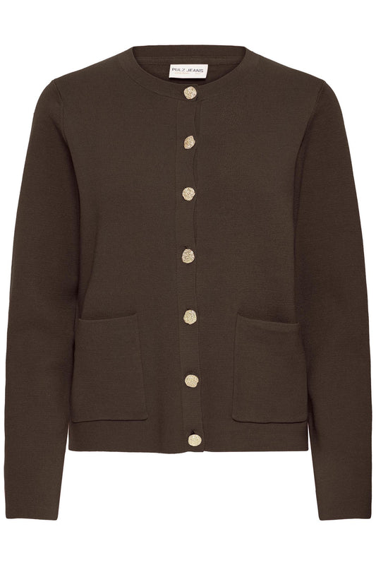 Pulz Sara Cardigan Espresso