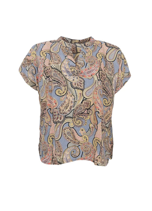 Black Colour Luna Andrea SS Top Paradise Sky
