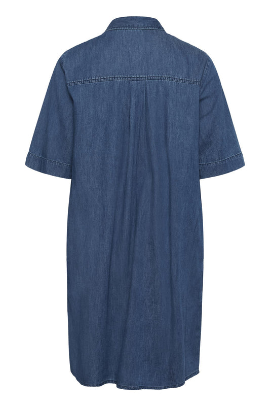 Culture Maxy Arpa Dress Dark Blue Wash