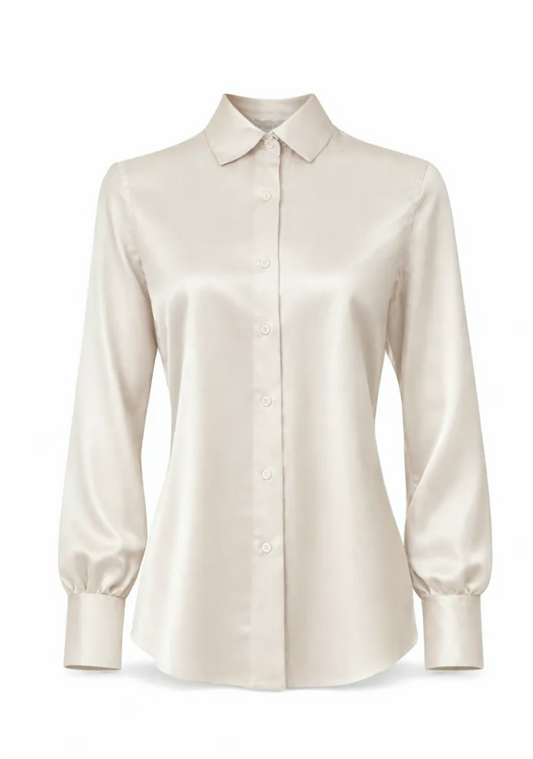 Amuse by Veslemøy Silkebluse Classic Nude