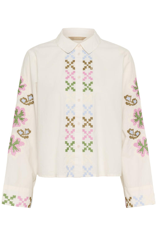 Culture Breezy Shirt Spring Gardenia