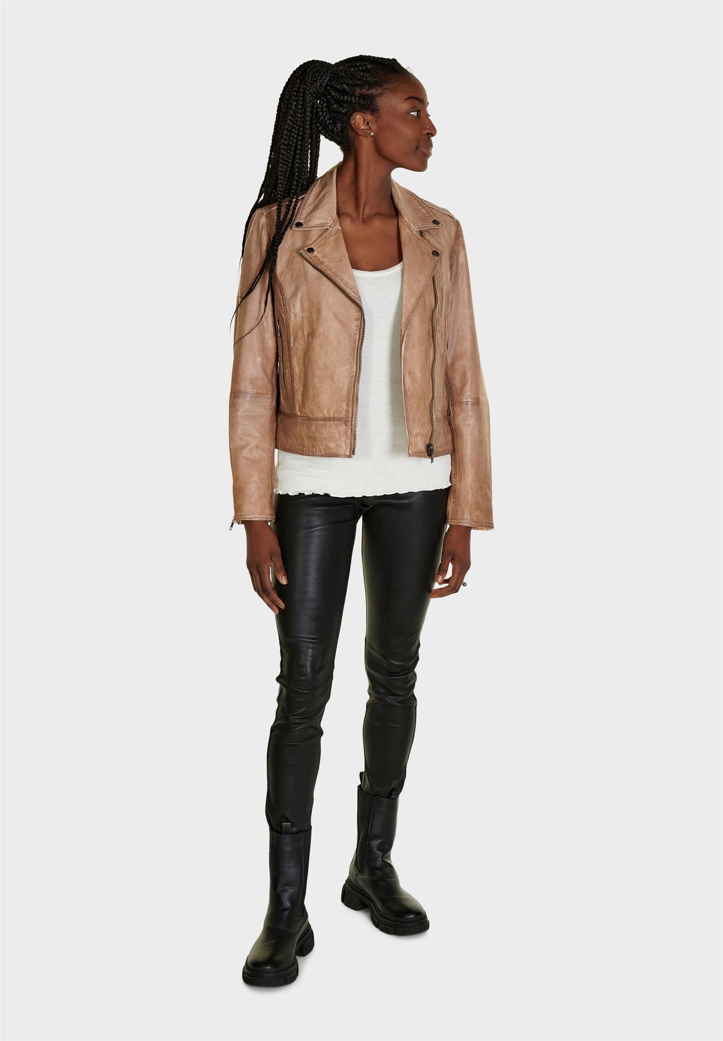 Notyz Biker Jacket Pure Beige