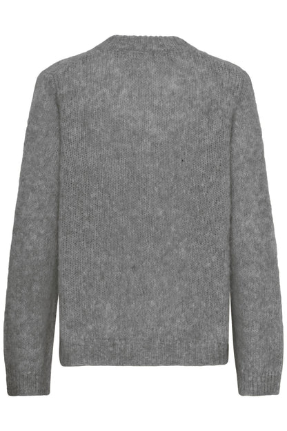 Culture Anthea V-Neck Pullover Grey Melange