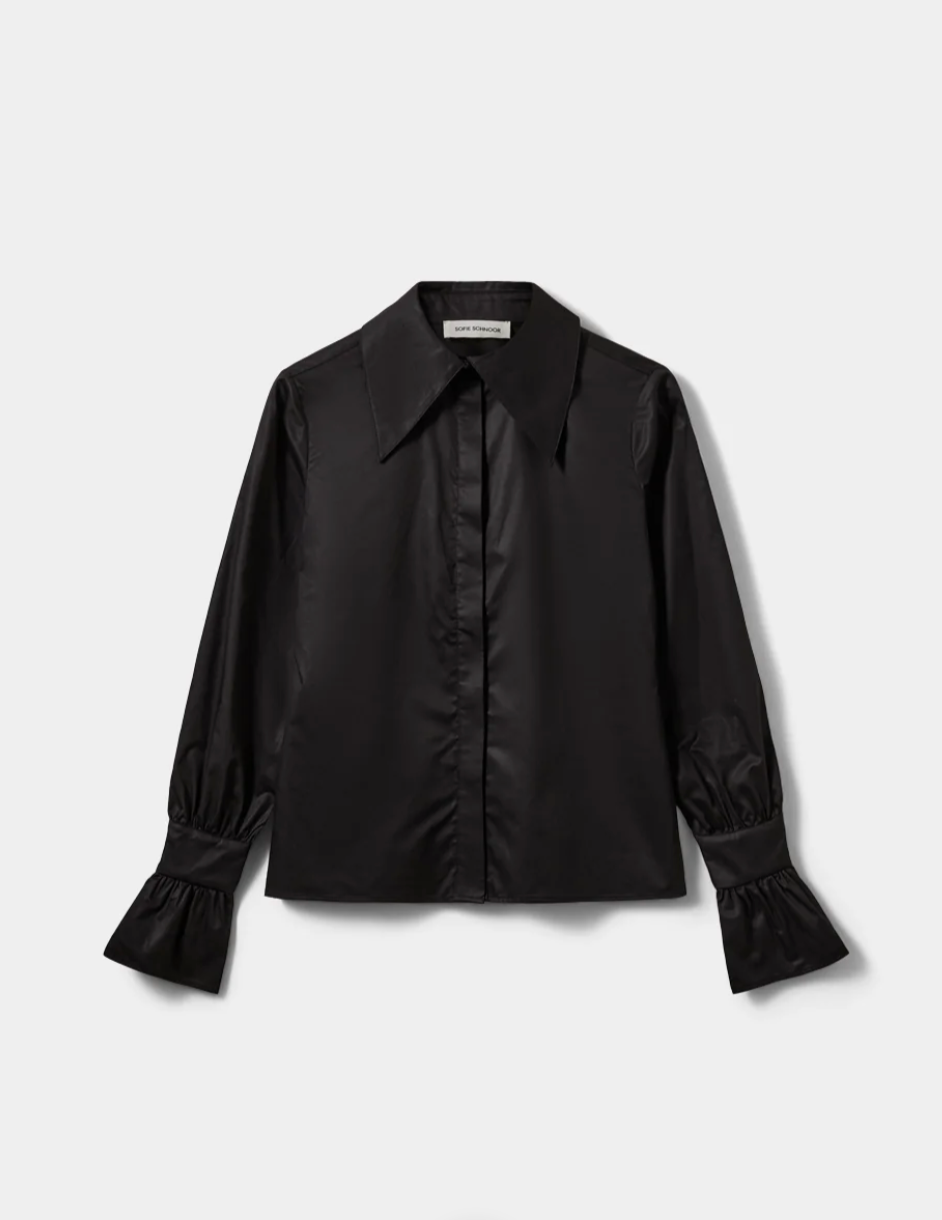 Sofie Schnoor Izabell Frill Sleeve Shirt Black