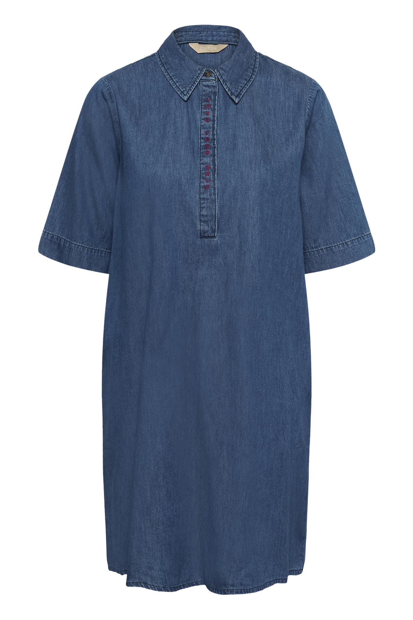 Culture Maxy Arpa Dress Dark Blue Wash