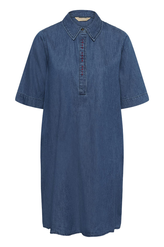 Culture Maxy Arpa Dress Dark Blue Wash