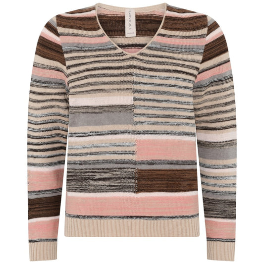 Skovhuus Genser m/ V-hals Ginger Beige