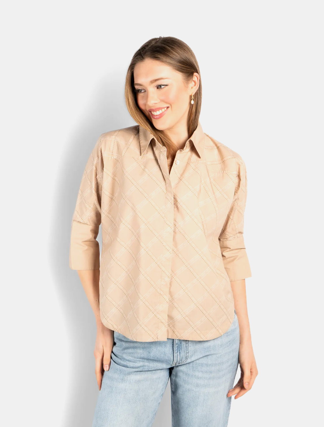 HÉST Arya Printed Shirt Humus