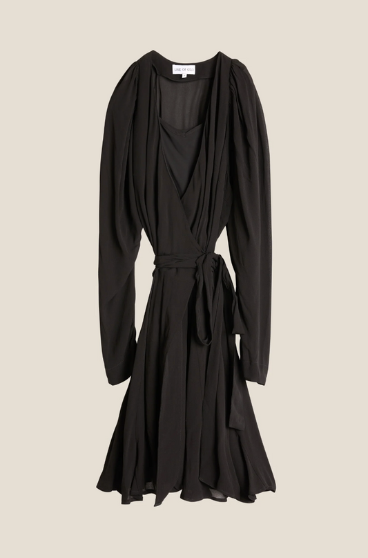 Line of Oslo Harriet Viscose Dress Black