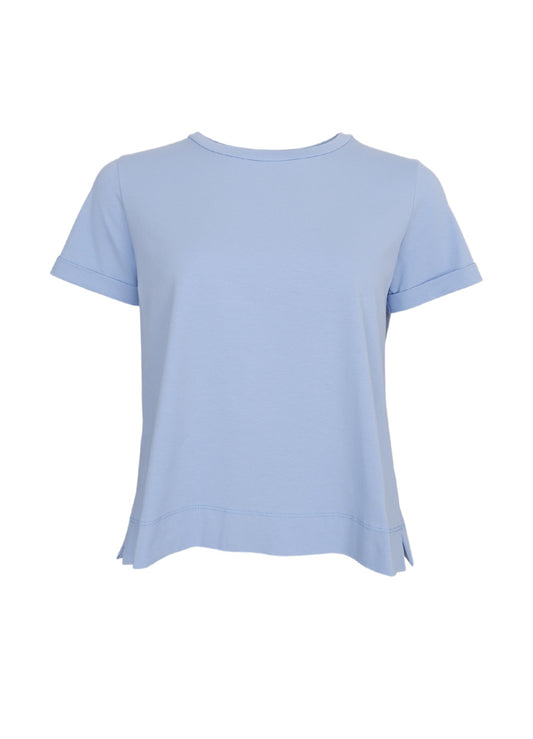 Black Colour May SS Tee Light Blue