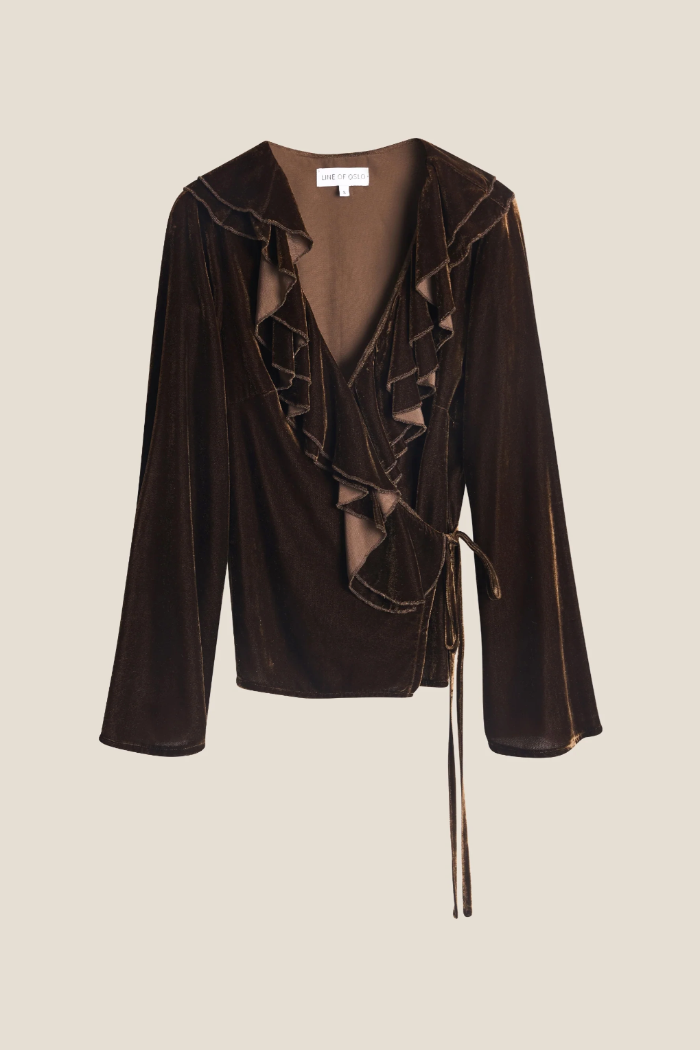 Line of Oslo Honey Blouse Velvet Brown