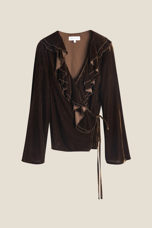 Line of Oslo Honey Blouse Velvet Brown