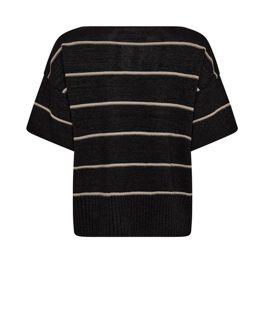Mos Mosh Arlen Paper SS Knit Black