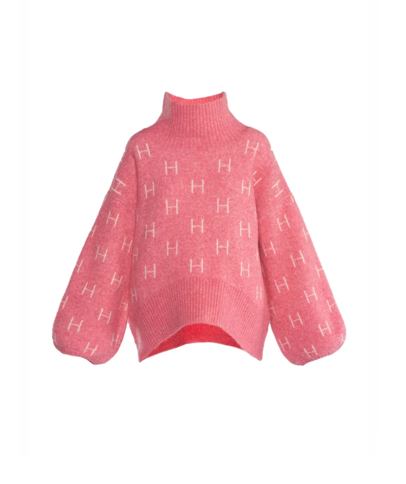 HÉST Fam Short Sweater Chateau Rose