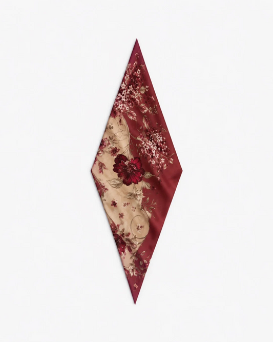 Rah Oslo Diamond Cut Scarf Berry Red