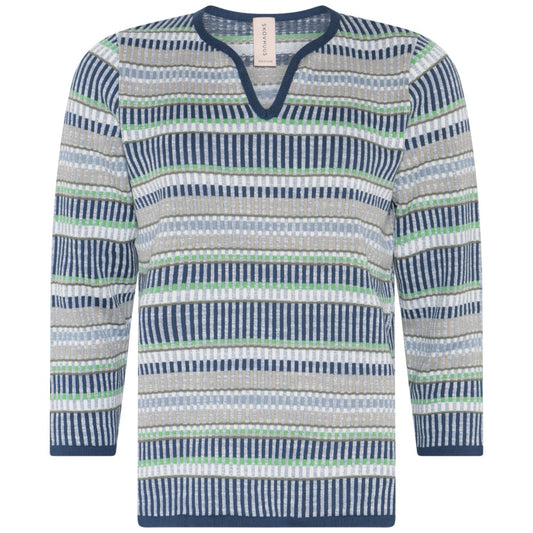 Skovhuus Genser m/ V-hals Jeans Blue