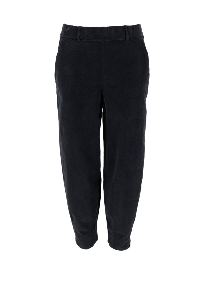 Black Colour Memphis Barrel Pant Black