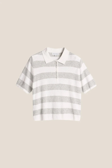Line of Oslo Yasmin Stripe Grey/Creme