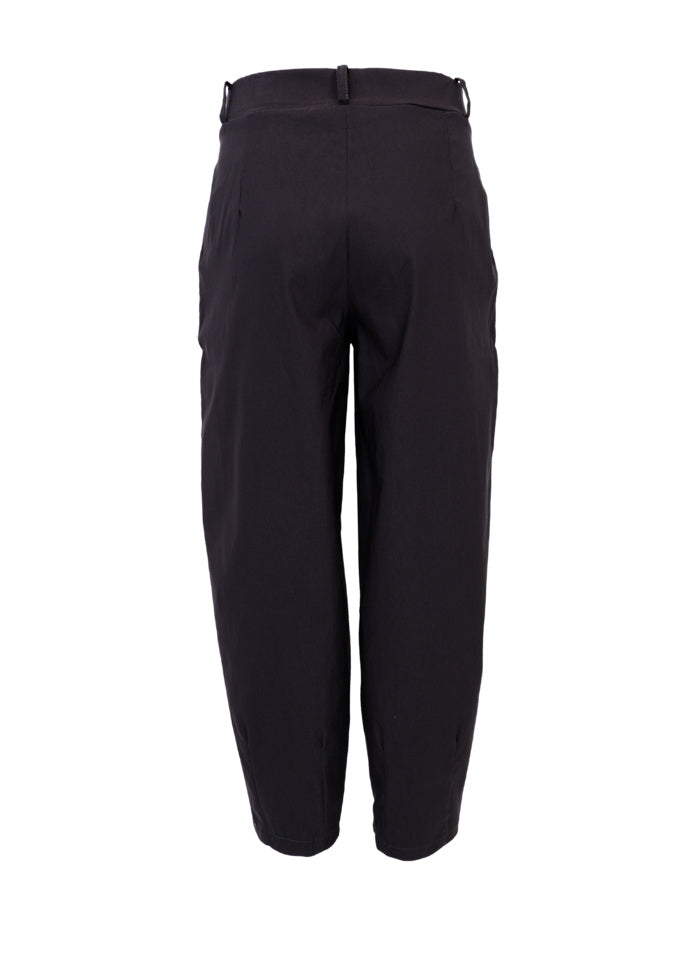 Black Colour Beverly Barrel Pant Black