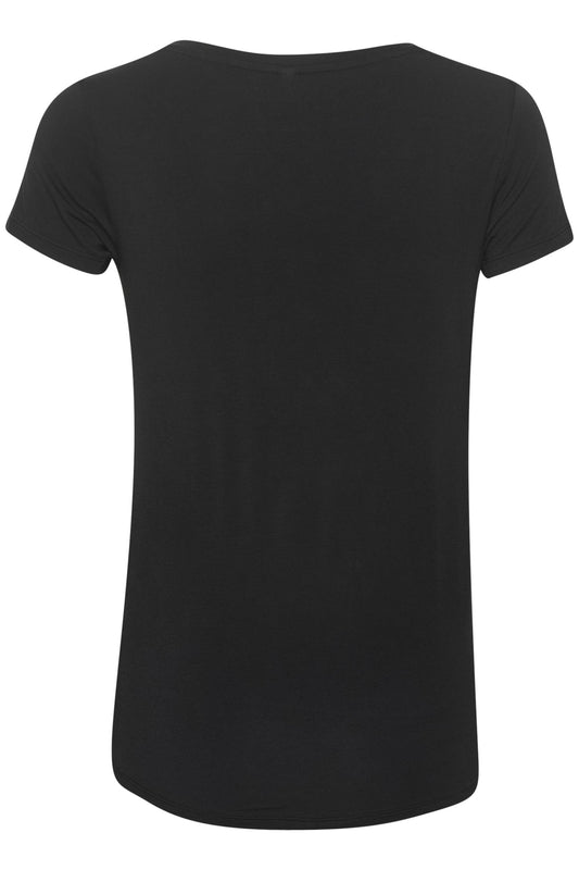 Culture Poppy V-neck T-Shirt Black
