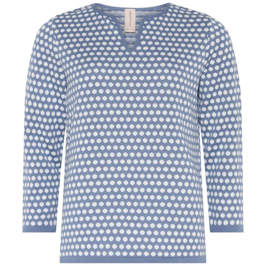 Skovhuus Genser m/ 3/4 arm Pale Blue