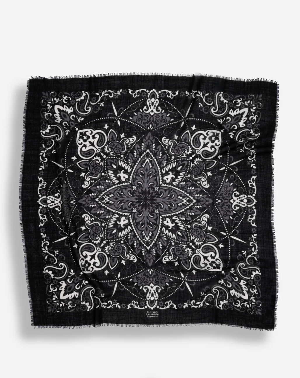 Maison Lecomte Flament Scarf Bandana Black